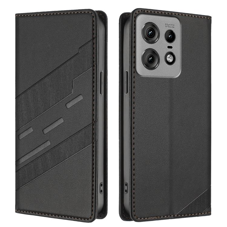 For Motorola Edge 50 Pro Embossed Multi-functional Wallet Retro Leather Phone Case