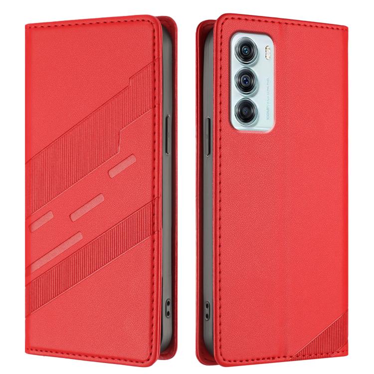 For Motorola Edge S30 Embossed Multi-functional Wallet Retro Leather Phone Case