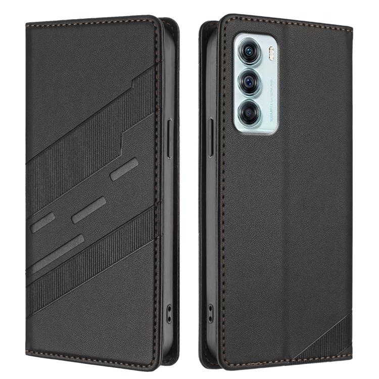 For Motorola Edge S30 Embossed Multi-functional Wallet Retro Leather Phone Case