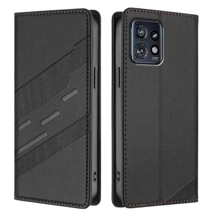 For Motorola Edge+ 2023 Embossed Multi-functional Wallet Retro Leather Phone Case