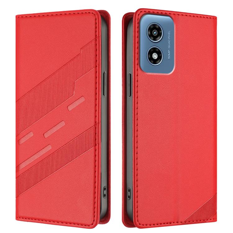 For Motorola Moto G 5G 2024 Embossed Multi-functional Wallet Retro Leather Phone Case