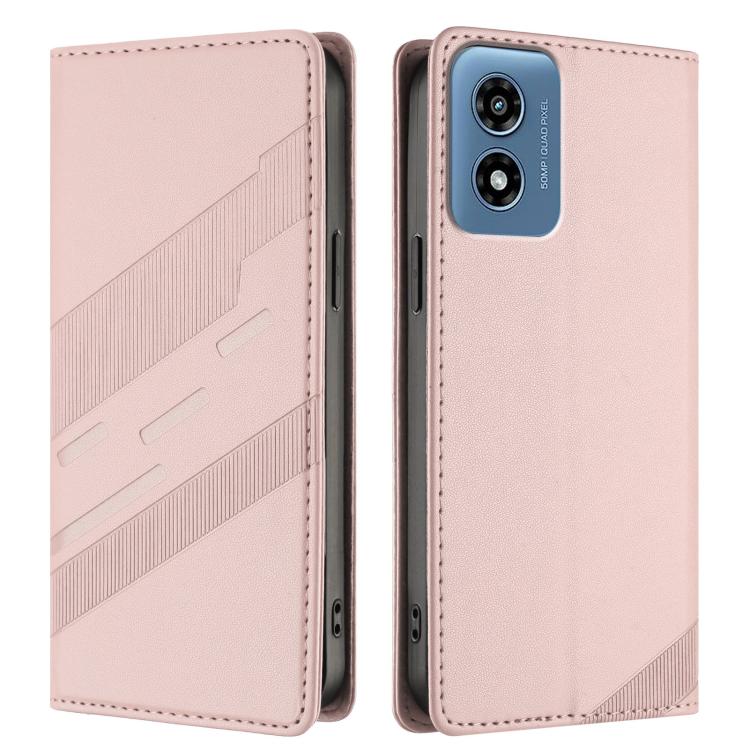 For Motorola Moto G 5G 2024 Embossed Multi-functional Wallet Retro Leather Phone Case