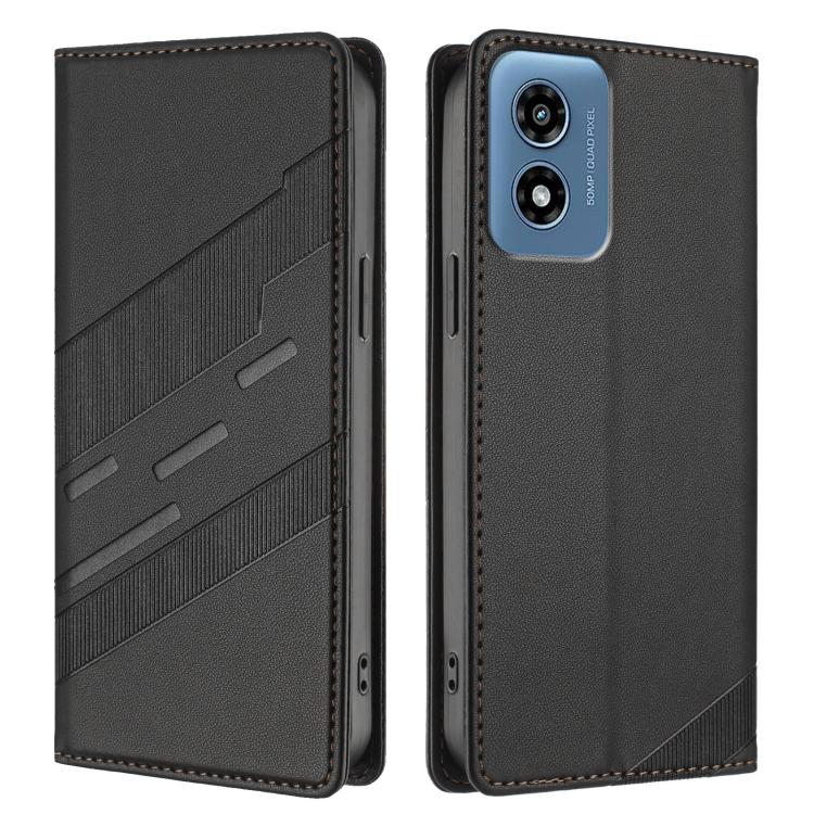 For Motorola Moto G 5G 2024 Embossed Multi-functional Wallet Retro Leather Phone Case