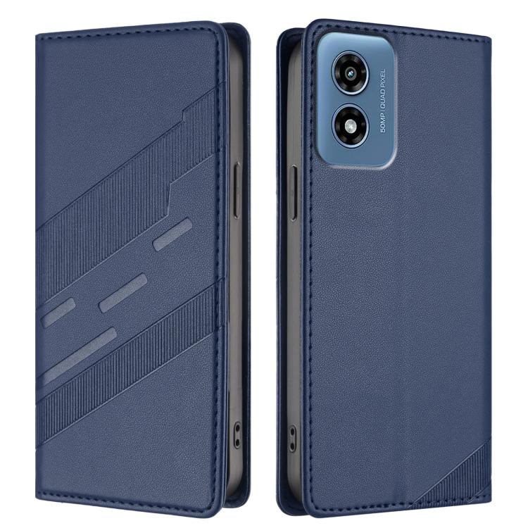 For Motorola Moto G Play 4G 2024 Embossed Multi-functional Wallet Retro Leather Phone Case
