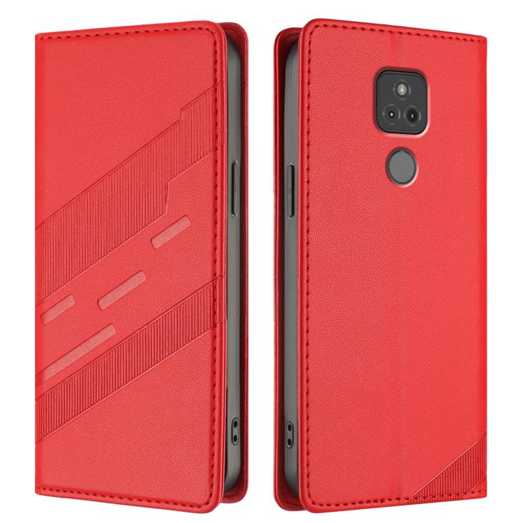 For Motorola Moto G Play 2021 Embossed Multi-functional Wallet Retro Leather Phone Case