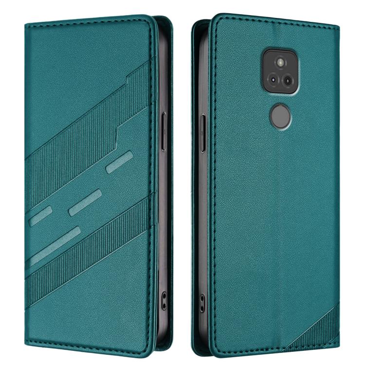 For Motorola Moto G Play 2021 Embossed Multi-functional Wallet Retro Leather Phone Case