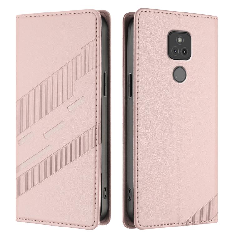 For Motorola Moto G Play 2021 Embossed Multi-functional Wallet Retro Leather Phone Case