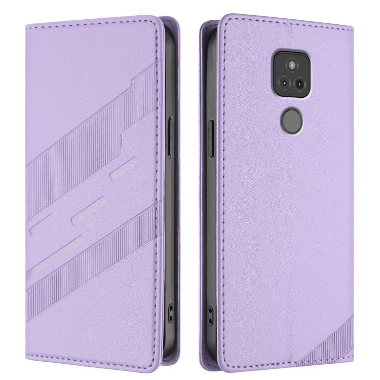For Motorola Moto G Play 2021 Embossed Multi-functional Wallet Retro Leather Phone Case