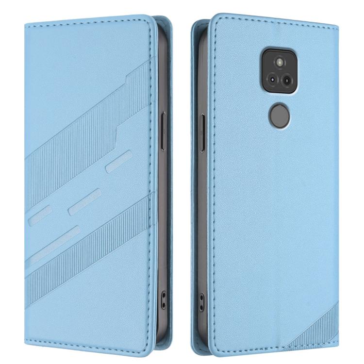 For Motorola Moto G Play 2021 Embossed Multi-functional Wallet Retro Leather Phone Case