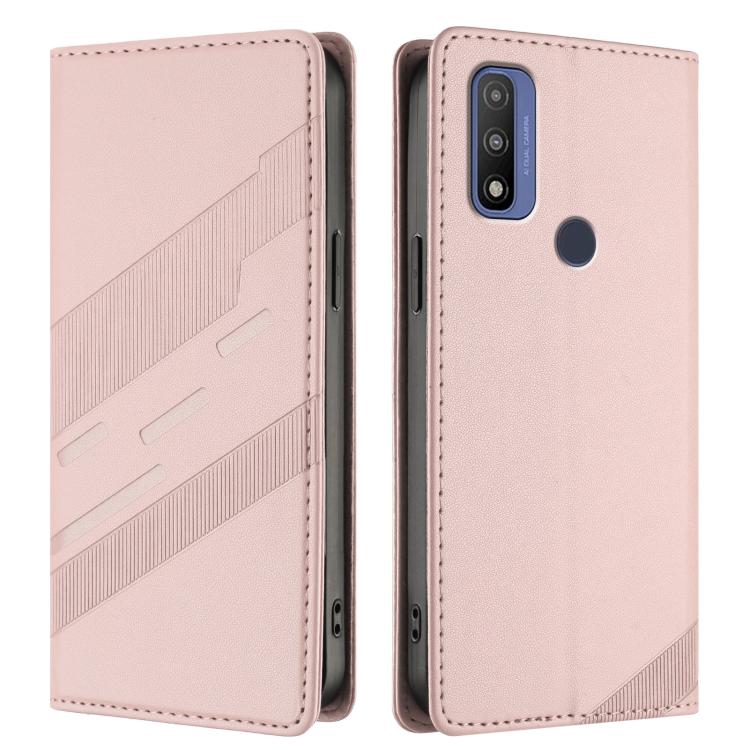For Motorola Moto G Pure Embossed Multi-functional Wallet Retro Leather Phone Case