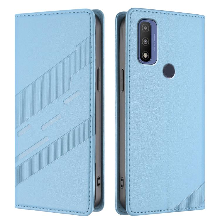 For Motorola Moto G Pure Embossed Multi-functional Wallet Retro Leather Phone Case