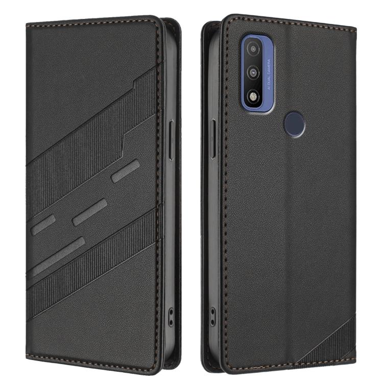 For Motorola Moto G Pure Embossed Multi-functional Wallet Retro Leather Phone Case