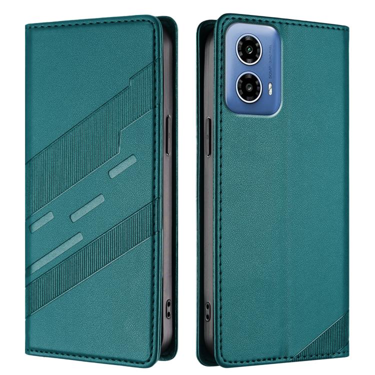 For Motorola Moto G34 Embossed Multi-functional Wallet Retro Leather Phone Case