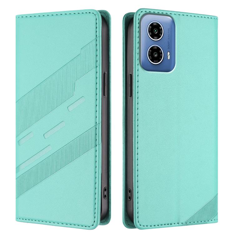For Motorola Moto G34 Embossed Multi-functional Wallet Retro Leather Phone Case