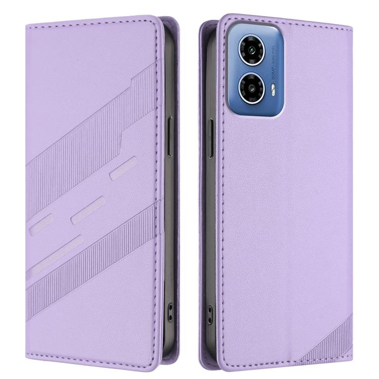 For Motorola Moto G34 Embossed Multi-functional Wallet Retro Leather Phone Case