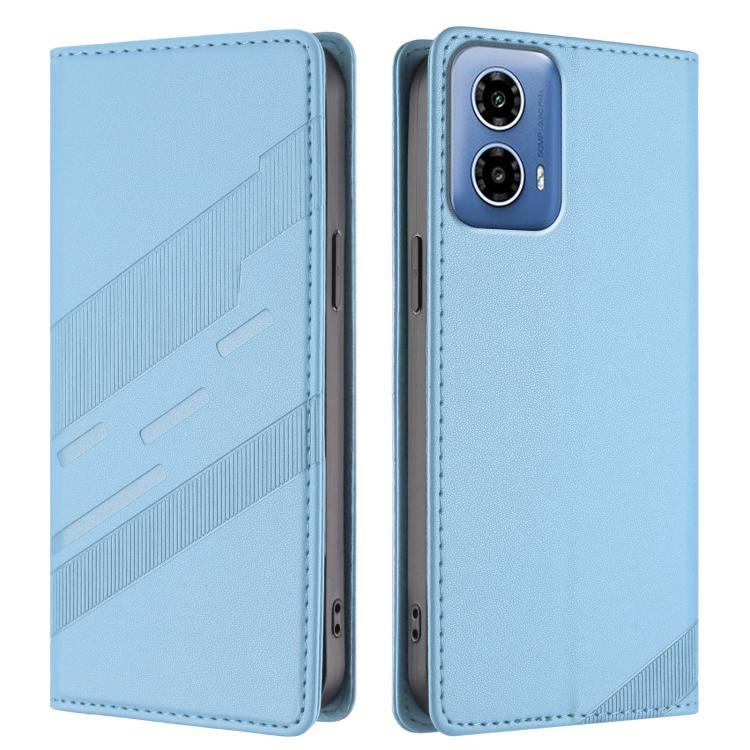 For Motorola Moto G34 Embossed Multi-functional Wallet Retro Leather Phone Case