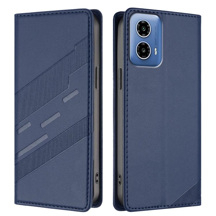 For Motorola Moto G34 Embossed Multi-functional Wallet Retro Leather Phone Case