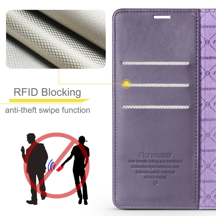 For iPhone 13 mini Forwenw F6 Series RFID Leather Phone Case