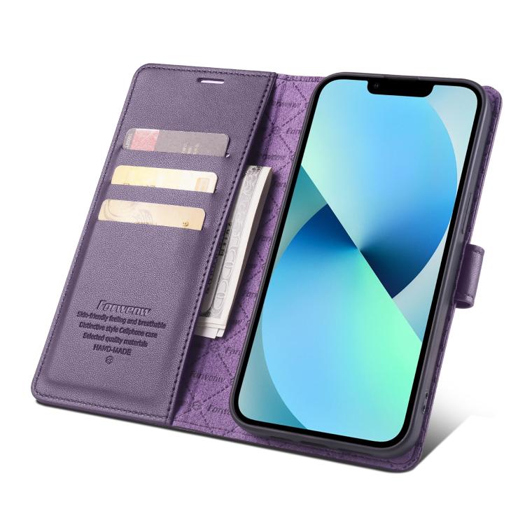 For iPhone 12 mini Forwenw F6 Series RFID Leather Phone Case