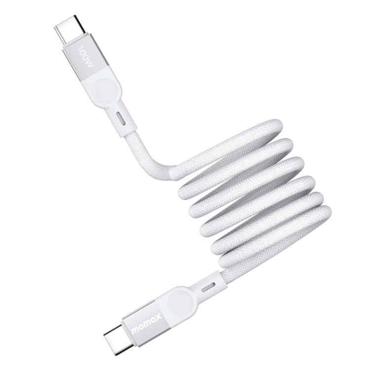 MOMAX DC35 100W USB-C / Type-C to USB-C / Type-C Magnetic Braided Data Cable, Length:1m