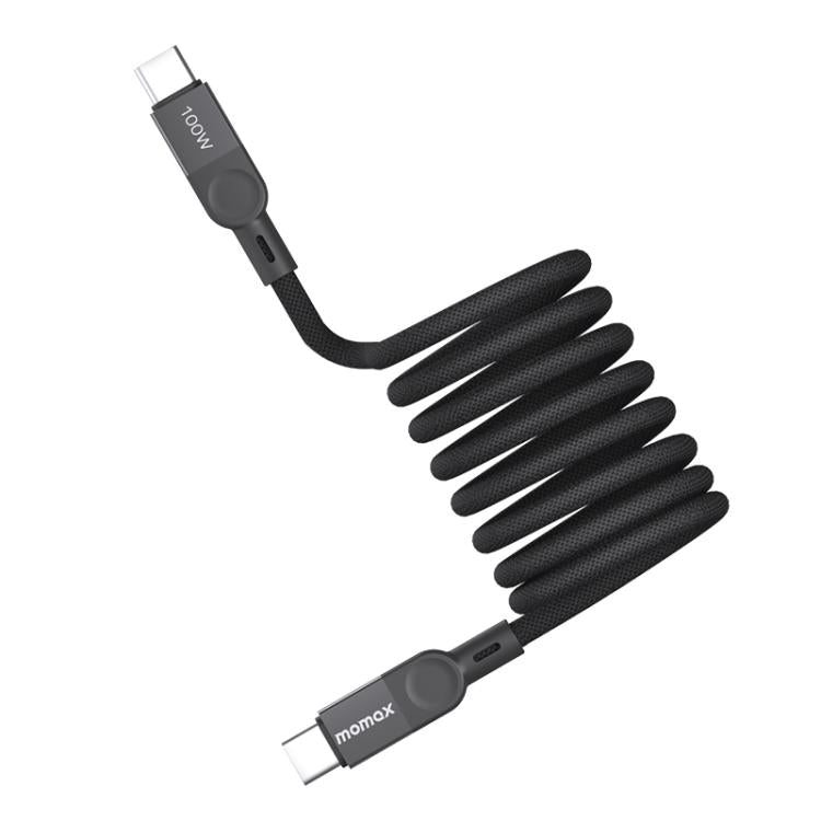 MOMAX DC36 100W USB-C / Type-C to USB-C / Type-C Magnetic Braided Data Cable, Length:2m