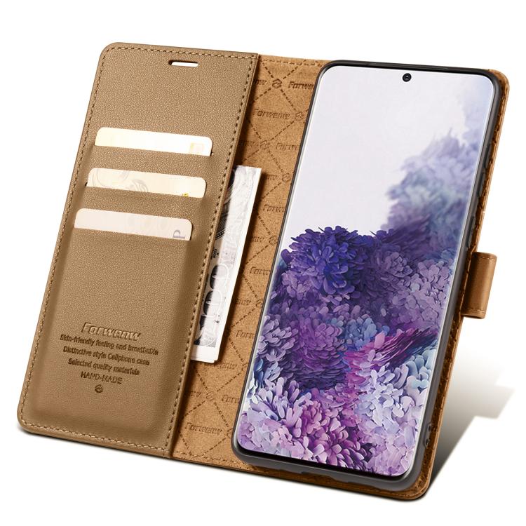For Samsung Galaxy S20 5G Forwenw F6 Series RFID Leather Phone Case