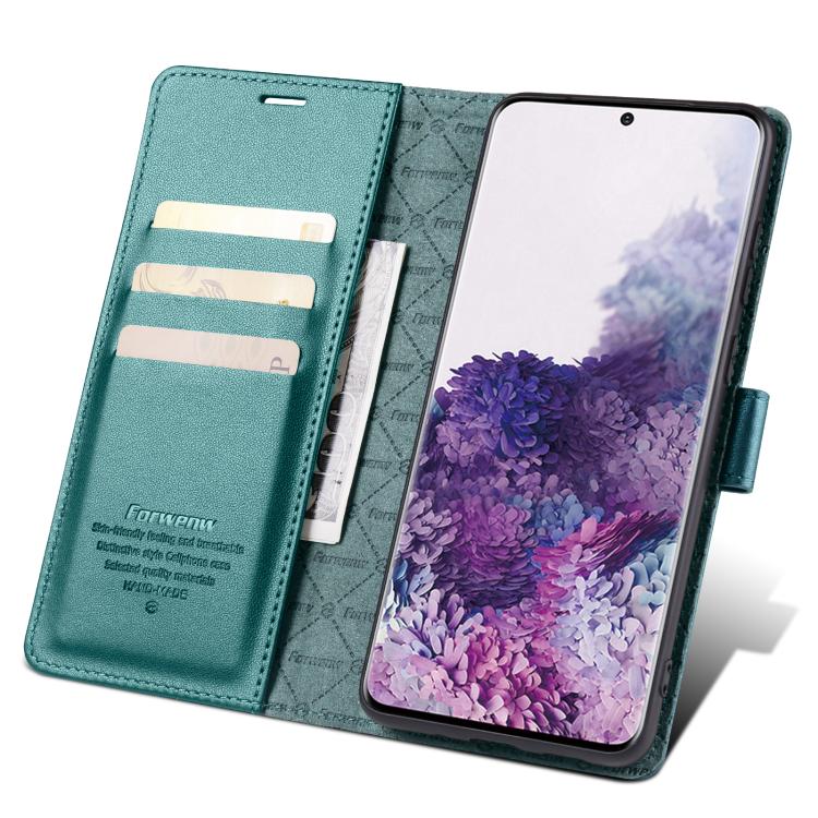 For Samsung Galaxy S20 5G Forwenw F6 Series RFID Leather Phone Case
