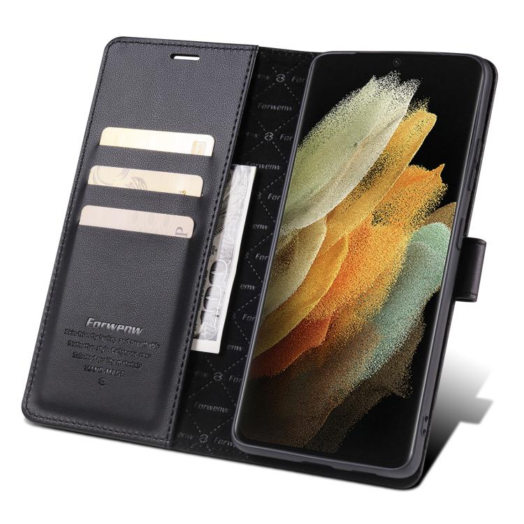 For Samsung Galaxy S20 Ultra 5G Forwenw F6 Series RFID Leather Phone Case