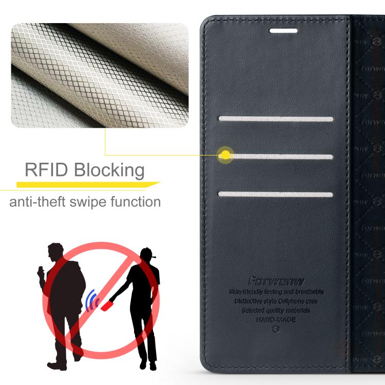 For Samsung Galaxy S20 Ultra 5G Forwenw F6 Series RFID Leather Phone Case
