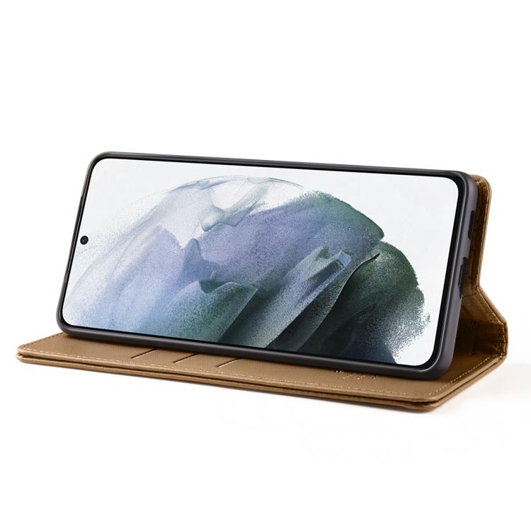For Samsung Galaxy S21 5G Forwenw F6 Series RFID Leather Phone Case