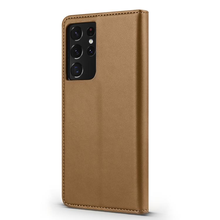 For Samsung Galaxy S21 Ultra 5G Forwenw F6 Series RFID Leather Phone Case