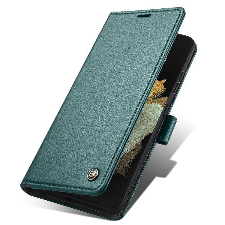 For Samsung Galaxy S21 Ultra 5G Forwenw F6 Series RFID Leather Phone Case