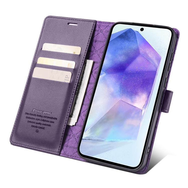 For Samsung Galaxy S23 FE 5G Forwenw F6 Series RFID Leather Phone Case