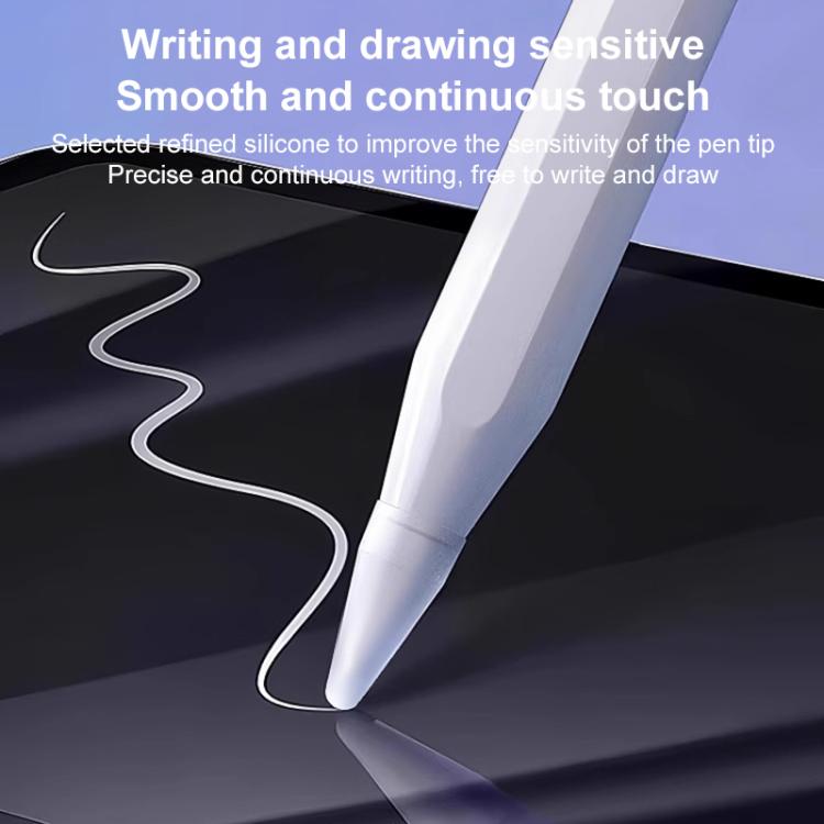For Apple Pencil Series NC001 Extended Silent Non-Slip Silicone Stylus Pen Tip Cover