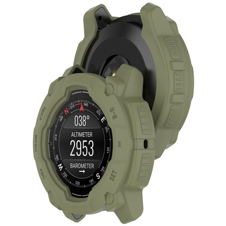 For Garmin Instinct 3 AMOLED / Solar 45mm Armor Hollow Watch Protective Case