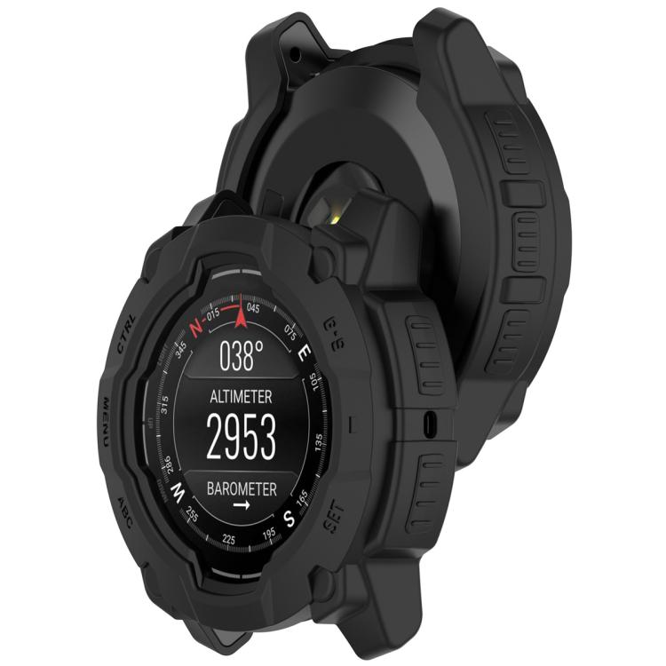 For Garmin Instinct 3 AMOLED / Solar 45mm Armor Hollow Watch Protective Case