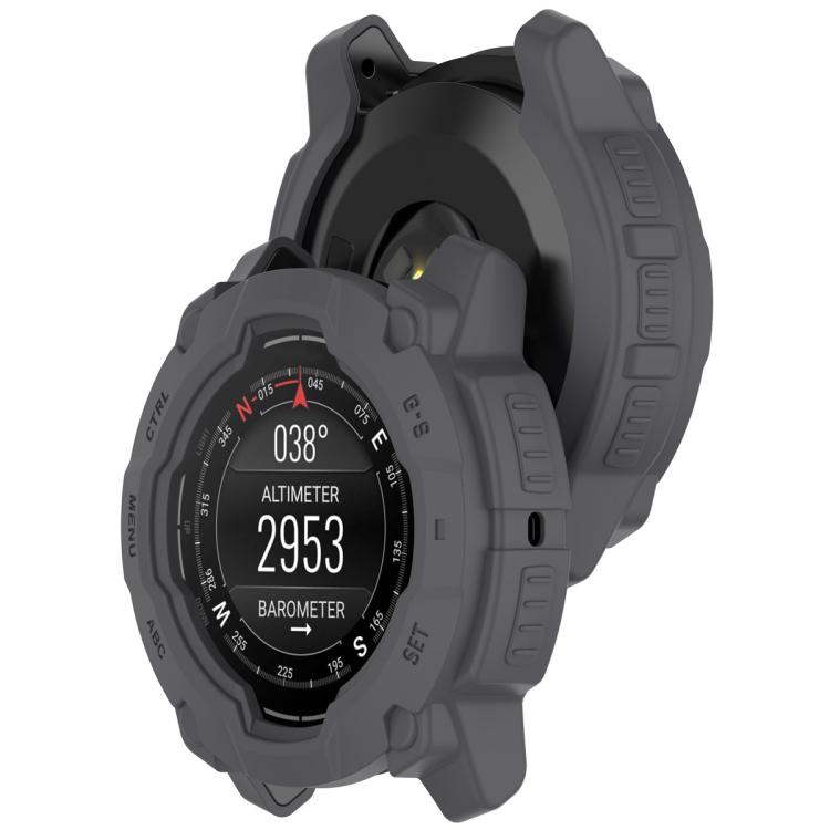 For Garmin Instinct 3 AMOLED / Solar 50mm Armor Hollow Watch Protective Case