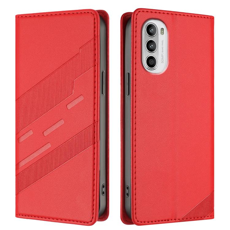 For Motorola Moto G52 Embossed Multi-functional Wallet Retro Leather Phone Case
