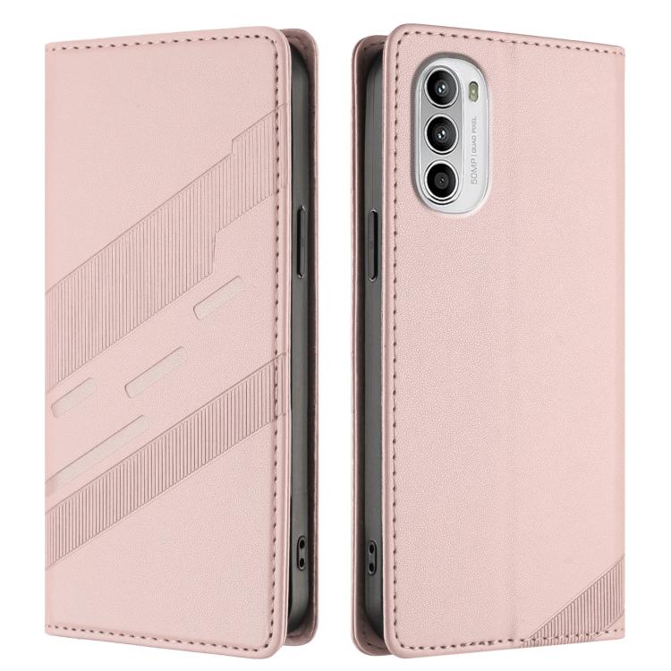 For Motorola Moto G52 Embossed Multi-functional Wallet Retro Leather Phone Case