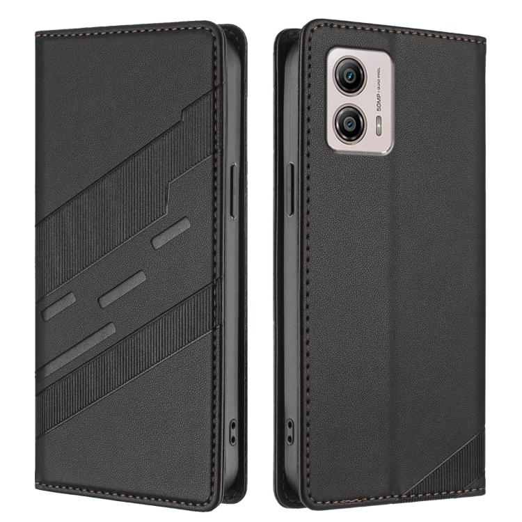 For Motorola Moto G53 Embossed Multi-functional Wallet Retro Leather Phone Case