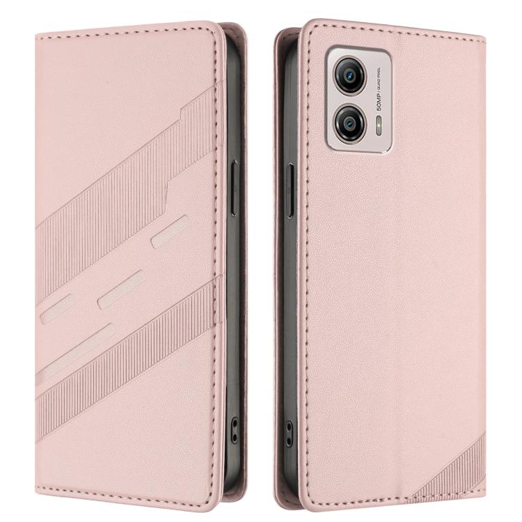 For Motorola Moto G53 Embossed Multi-functional Wallet Retro Leather Phone Case