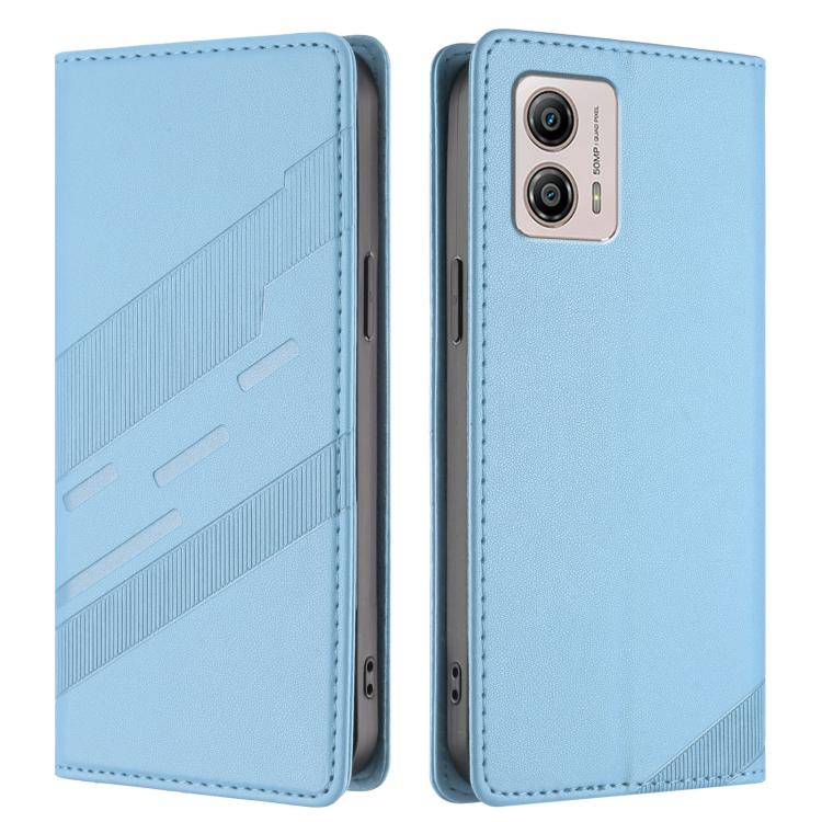 For Motorola Moto G53 Embossed Multi-functional Wallet Retro Leather Phone Case