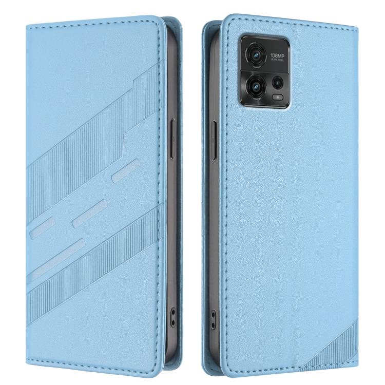 For Motorola Moto G72 Embossed Multi-functional Wallet Retro Leather Phone Case