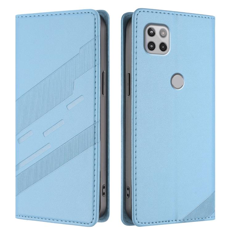 For Motorola One 5G Ace Embossed Multi-functional Wallet Retro Leather Phone Case