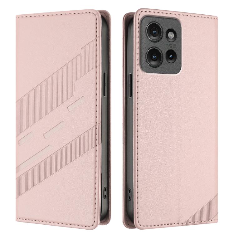 For Motorola Edge 50 Embossed Multi-functional Wallet Retro Leather Phone Case