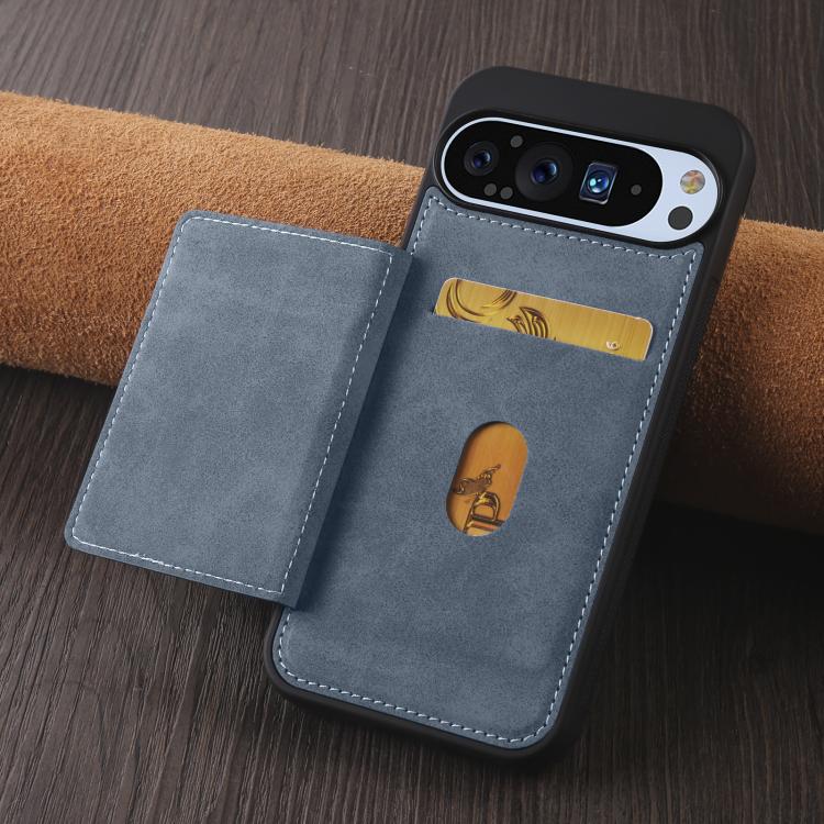 For Google Pixel 9 Pro XL Forwenw F8 Series 2 in 1 Magnetic Card Slot Leather Phone Case