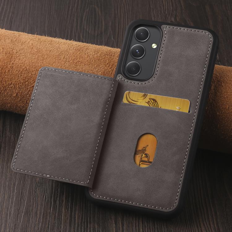 For Samsung Galaxy A54 5G Forwenw F8 Series 2 in 1 Magnetic Card Slot Leather Phone Case