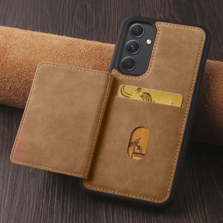 For Samsung Galaxy A54 5G Forwenw F8 Series 2 in 1 Magnetic Card Slot Leather Phone Case