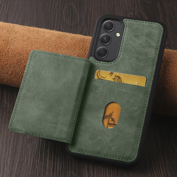 For Samsung Galaxy A54 5G Forwenw F8 Series 2 in 1 Magnetic Card Slot Leather Phone Case