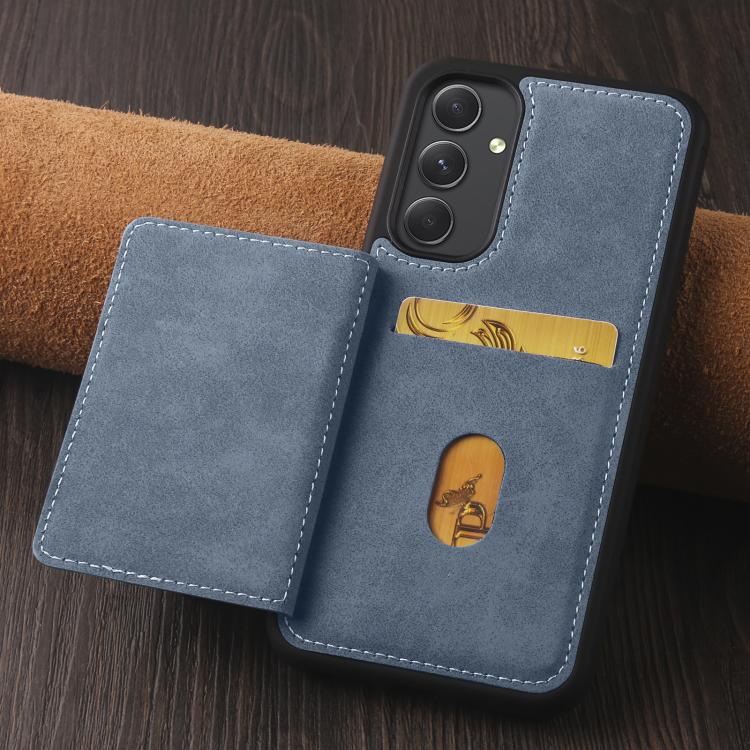 For Samsung Galaxy A54 5G Forwenw F8 Series 2 in 1 Magnetic Card Slot Leather Phone Case
